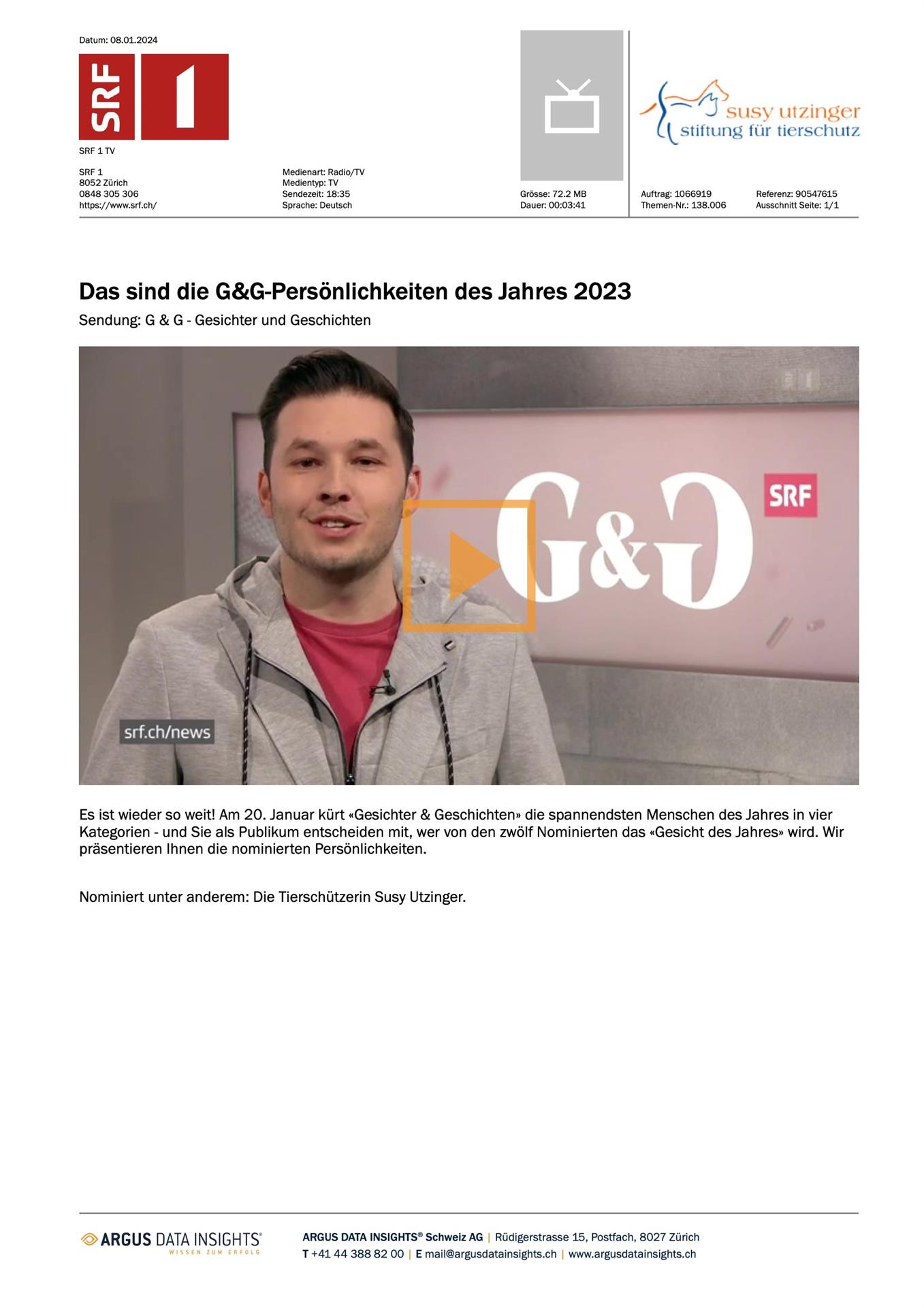 SRF 1 - Januar 2024