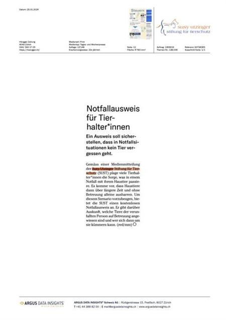 Höngger Zeitung - Januar 2024