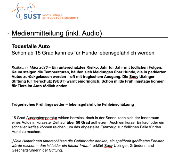 Vorschaubild zur Medienmitteilung