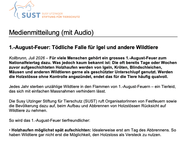 Vorschaubild zur Medienmitteilung